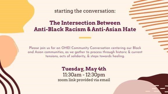 OHEI Conversation: The Intersection Between Anti-Black & Anti-Asian ...